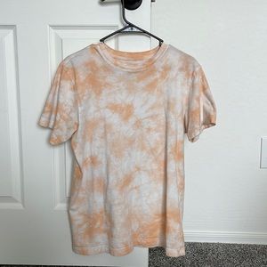 Neon Orange Tie dye Tee